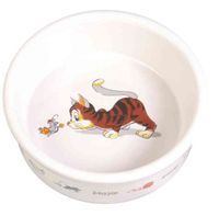 TRIXIE Ceramiczna miska dla kota na wodę karmę 0,2 L