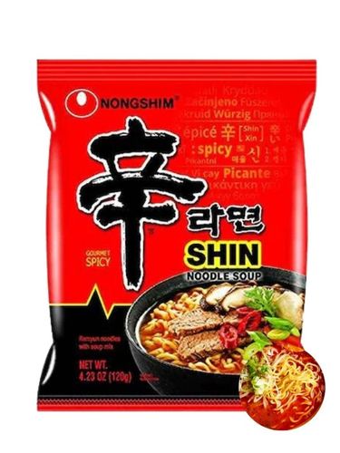 Makaron instant zupka koreańska shin ramyun z warzywami ostra orientalna nongshim 120g na Arena.pl