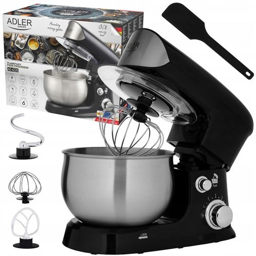 Robot kuchenny planetarny 1200W misa 3l ze stali nierdzewnej 6 prędkości na Arena.pl