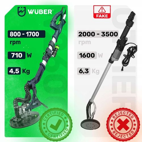 SZLIFIERKA DO GIPSU GŁADZI TYNKU ŻYRAFA LED DWIE GŁOWICE PAPIER 24x na Arena.pl