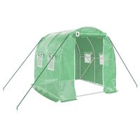Szklarnia ze stalową ramą, zielona, 4 m², 2x2x2 m