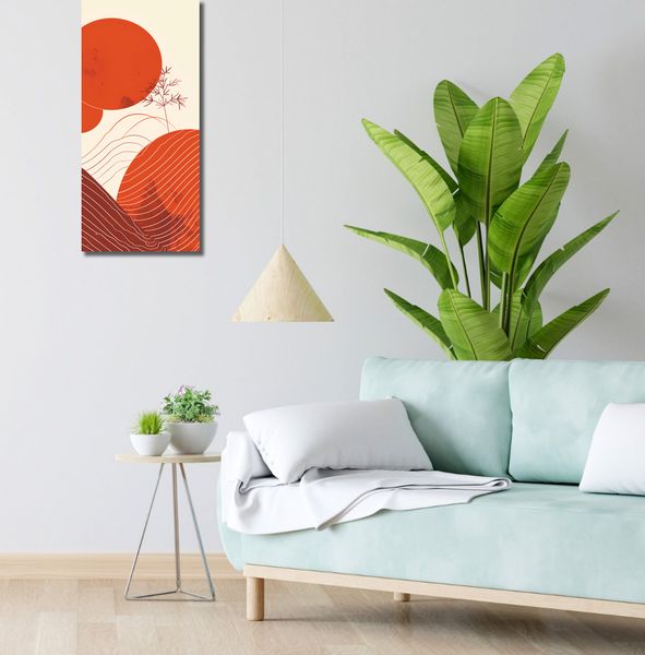 Obraz 30x70cm Ciepło Czerwieni zdjęcie 2