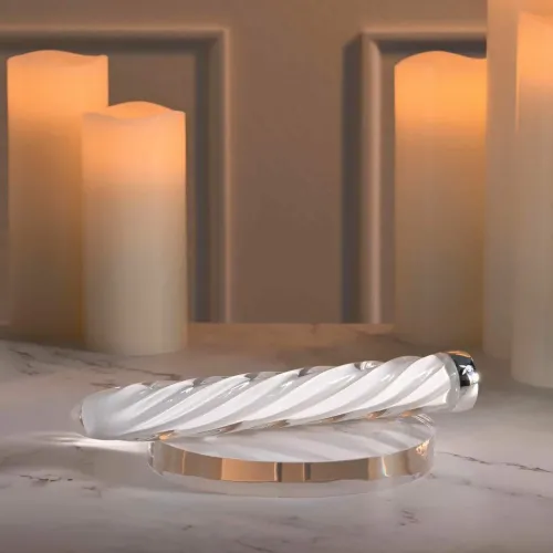 playboy in a twist szklany stymulator spiralny, 17,5 cm, wibracje na Arena.pl