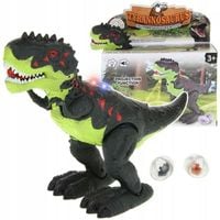 DINOZAUR CHODZI RYCZY ŚWIECI ZNOSI JAJKA PROJEKTOR