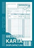 DRUK MIESIĘCZNA KARTA EKSPLOATACYJNA A5 803-3