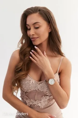 ZŁOTY ZEGAREK DAMSKI NA RĘKĘ NA BRANSOLECIE NA PREZENT DLA MAMY ŻONY 585 na Arena.pl