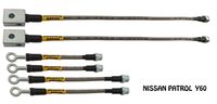 Nissan Patrol Y60 Lift 2" Zestaw Przewodów Hamulcowych W Oplocie
