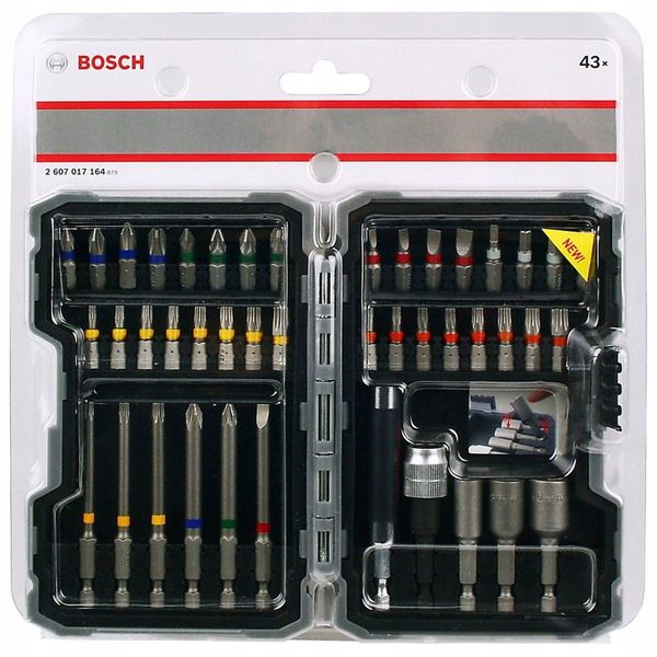 ZESTAW PRO-MIX 43szt. WIERTEŁ BITÓW KOŃCÓWEK BOSCH zdjęcie 10