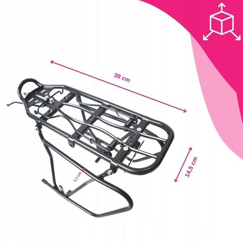 BAGAŻNIK ROWEROWY POD SAKWY TORBY VELOXO CZARNY ALU POD TARCZĘ 24-29 na Arena.pl