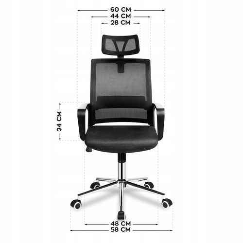 Fotel biurowy ergonomiczny MARK ADLER czarny obrotowy regulowany do na Arena.pl