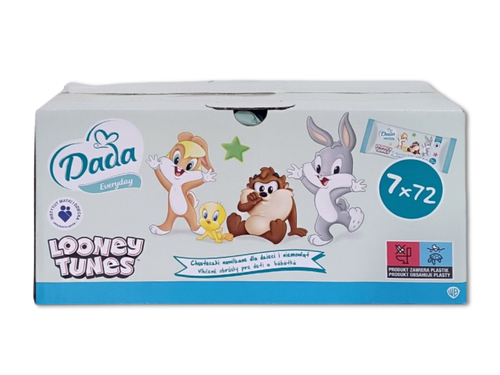 Chusteczki nawilżane Dada Everyday 7x72 Looney Tunes na Arena.pl