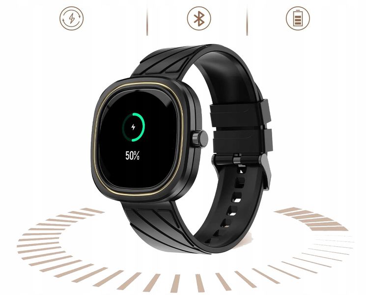 Smartwatch niktrade 206384501 czarny zdjęcie 4