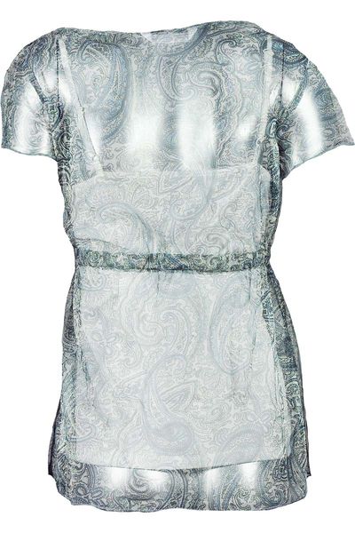 Szyfonowa Bluzka, Biały Top - 38 / M zdjęcie 2