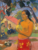Reprodukcja obrazu Where Are You Going, or Woman Holding a Fruit - Paul Gauguin Rozmiar - 80x60
