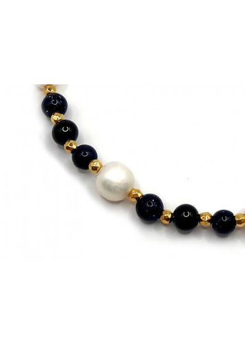 Bransoletka TURMALIN PERŁA 925 na Arena.pl