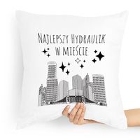 Poduszka Prezent Dla Hydraulika Najlepszy W Z Nadrukiem Ze Zdjęciem