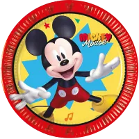 talerze papierowe mickey mouse 20 cm 8 szt.