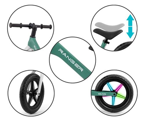 MILLY MALLY 5705 Rowerek biegowy RANGER flash ocean na Arena.pl