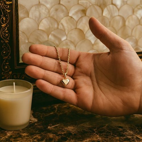 ZŁOTY ŁAŃCUSZEK KORDEL Z SERCEM KLASYCZNYM, DLA KOBIETY ŻONY MAMY CÓRKI 18K na Arena.pl