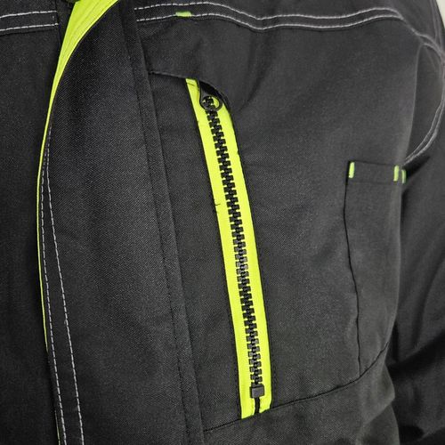 OCIEPLANA Kurtka BOMBERKA robocza ZIMOWA męska z kapturem ODBLASKOWA bhp OC na Arena.pl