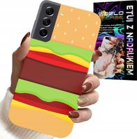 ETUI DO SAMSUNG GALAXY S22 PLUS - CASE BURGER CHEESEBURGER OBUDOWA PREZENT