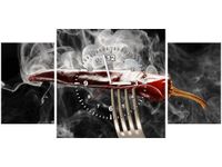 80X40CM ZEGAR GORĄCA PAPRYCZKA CHILI OBRAZ