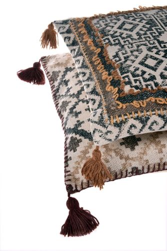 Brązowa poduszka Fiore 50x50cm # na Arena.pl