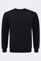 Sweter ze skórką Arsen czarny Rozmiar - M