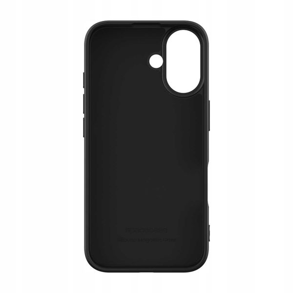 Spacecase Silicone Magnetic Case Iphone 16 Black zdjęcie 4