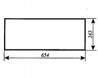 Szyba tylna dolna - tył dolny Massey Ferguson MF-255 kabina Sokółka K-403