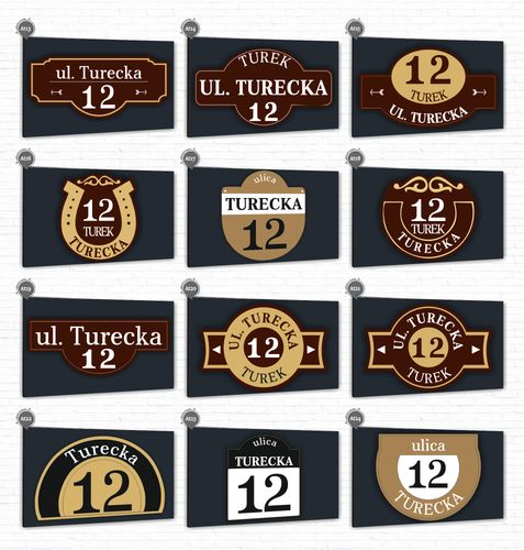 Tabliczka Tablica ADRESOWA ALUMINIOWA Numer domu 30x20 cyfry ulica dibond na Arena.pl