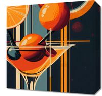 Obraz 40x40cm Koktajl w Stylu
