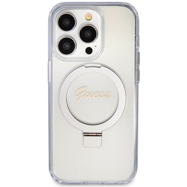 Etui Guess do iPhone 15 Pro, Przezroczysty, MagSafe zdjęcie 3