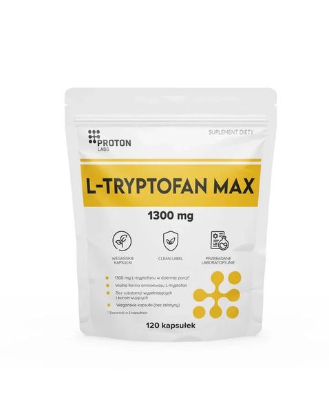 Proton Labs L-Tryptofan 1300 mg 120 kaps. zdjęcie 1