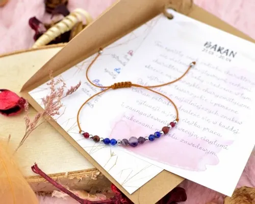 Bransoletka Znak Zodiaku BARAN Naturalne Kamienie Zodiak na Arena.pl