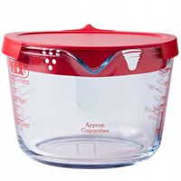 Szklany dzbanek kuchenny z miarką i pokrywką 1 L PYREX