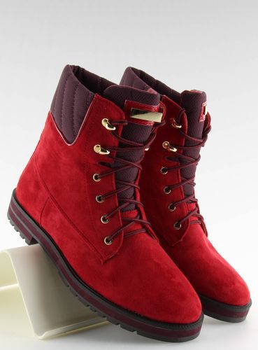 Botki sznurowane timberki czerwone 1539 RED - 39 na Arena.pl