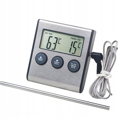 TERMOMETR DO PIEKARNIKA WĘDZARNI GRILL SONDA TIMER na Arena.pl