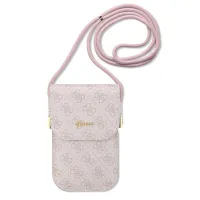 guess torebka guowbp4snspróżowy/pink 4g metal script logo