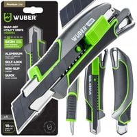 NÓŻ DO TAPET 18MM WYSUWANY TAPECIAK METALOWY ŁAMANE OSTRZE TAPICERSKI