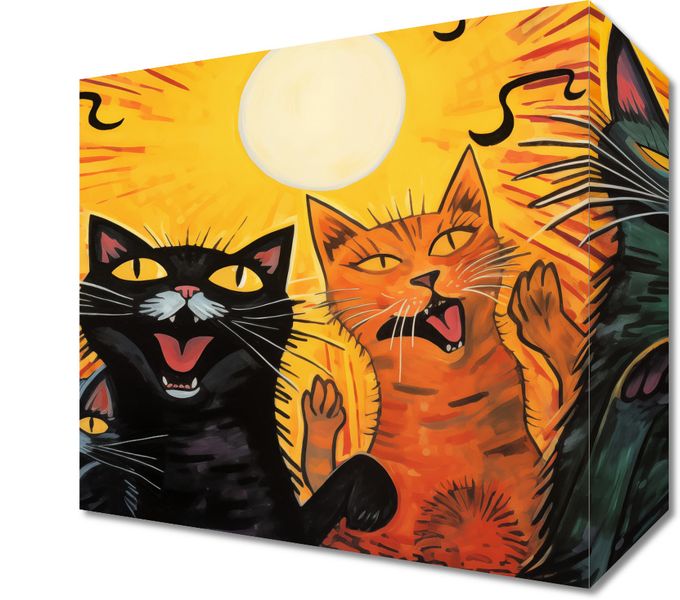 Obraz 20x20cm Kocie Koncertowanie zdjęcie 1