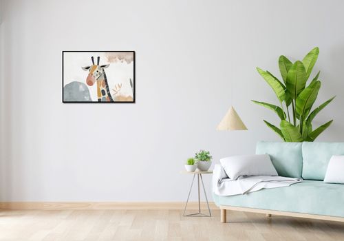 Plakat 70x50cm Żyrafa Bambino na Arena.pl