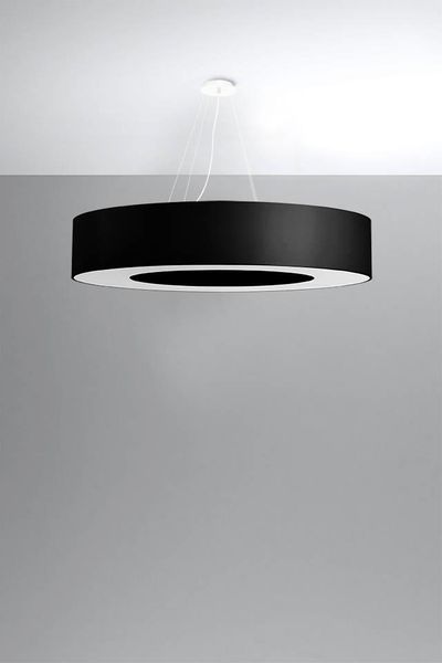 LAMPA wisząca SL.0796 okrągła OPRAWA zwis abażurowy czarny zdjęcie 4
