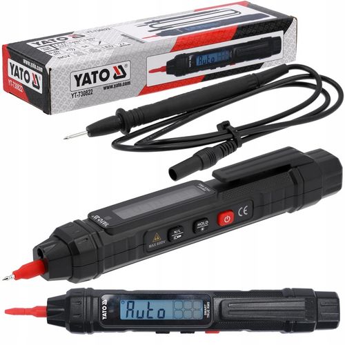 MIERNIK CYFROWY YATO UNIWERSALNY SMART AUTOMATYCZNY LCD 4000 TRUE RMS NCV na Arena.pl