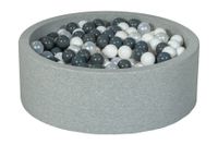 Suchy basen dla dziecka z piłeczkami 450szt (biały, perłowy, szary)