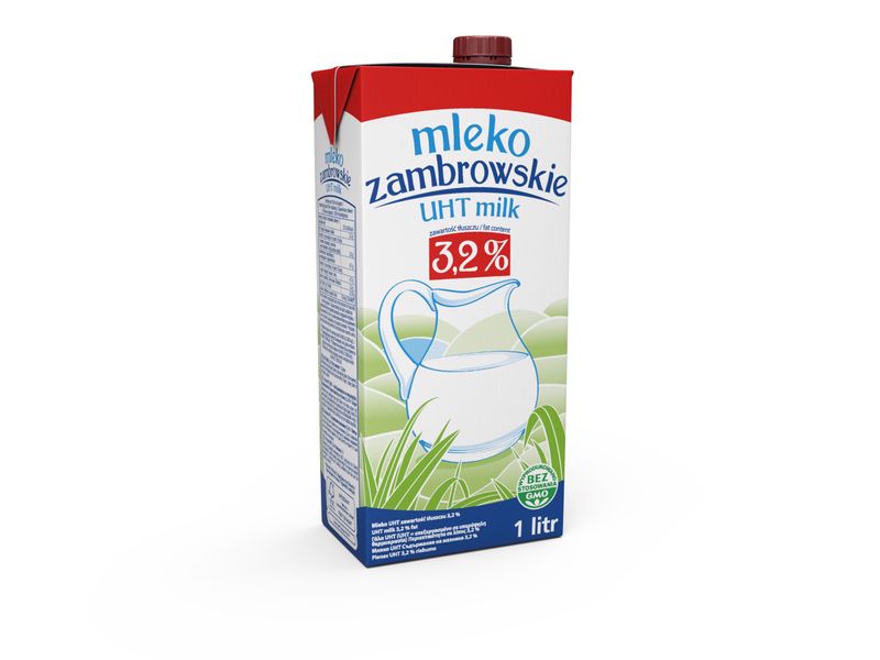 Mleko zambrowskie UHT 3,2 % 1 l zdjęcie 2