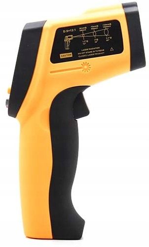 PIROMETR TERMOMETR LASEROWY BEZDOTYKOWY NA PODCZERWIEŃ EMISYJNOŚĆ -50 +950° zdjęcie 8