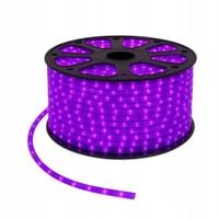 Wąż Świetlny Led Fioletowy Zewnętrzny Okrągły 360 Świąteczny Cięty na metry