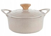 GARNEK ALUMINIOWY OSLO 28CM 6,7L KREMOWY FLORINA