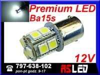 żarówka LED P21W ba15s 13 SMD biała zimna 12v